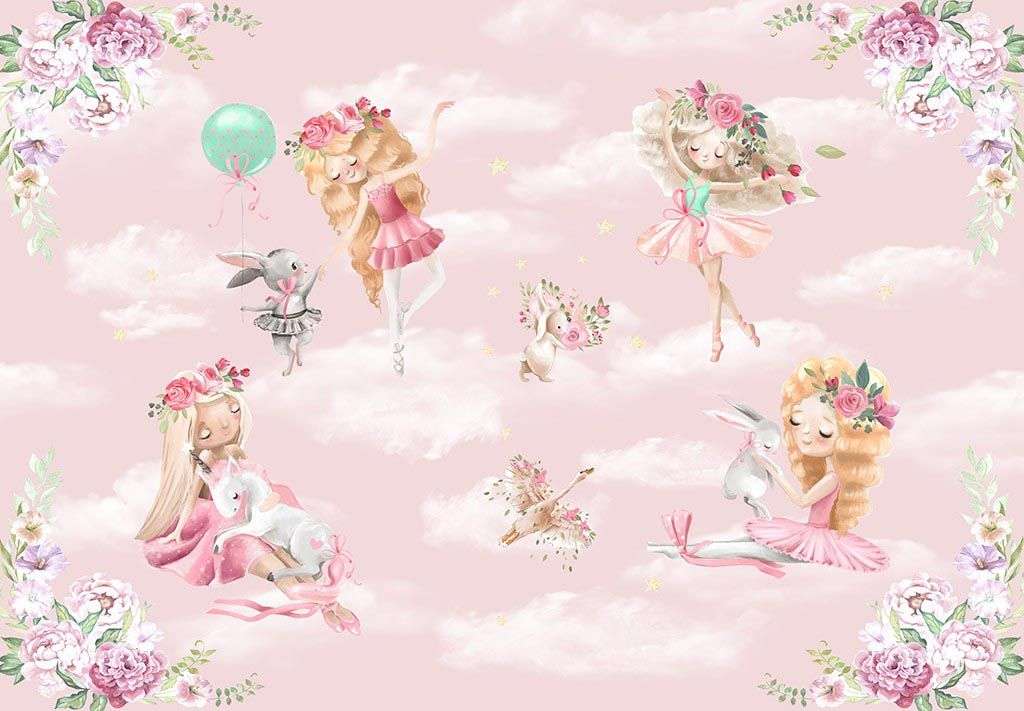 Фотообои в интерьере цветочные феи  14-425 фото