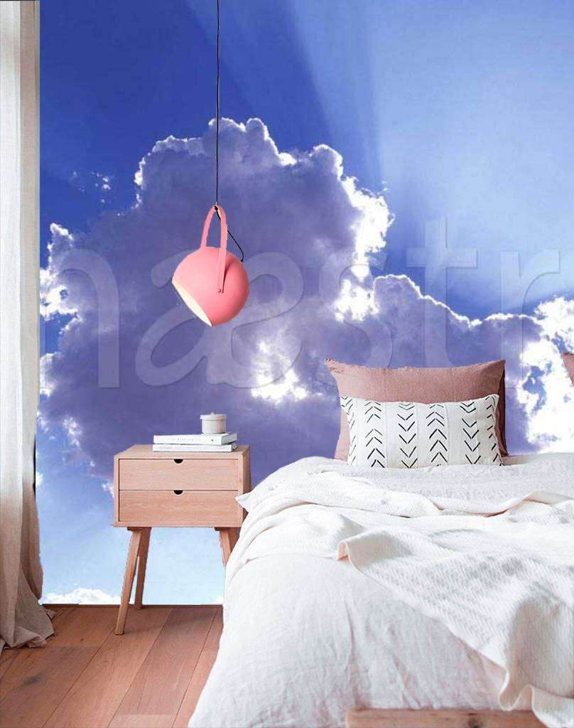 Фотообои Лучи солнца на небе 3д  9-338