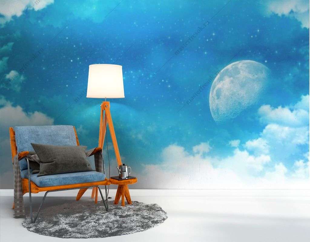 Фотообои в интерьере небо 3д  14-386 фото