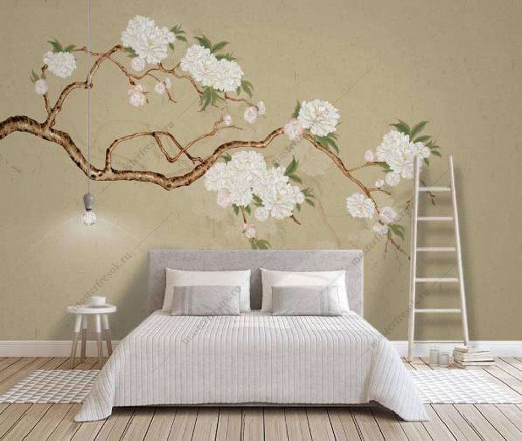 Фотообои в интерьере японские гравюр  15-898 фото