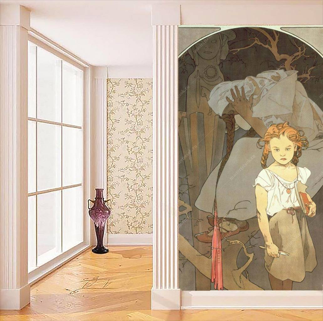 Фотообои Альфонс Мариа Муха - Лотерея национального единства  8-239