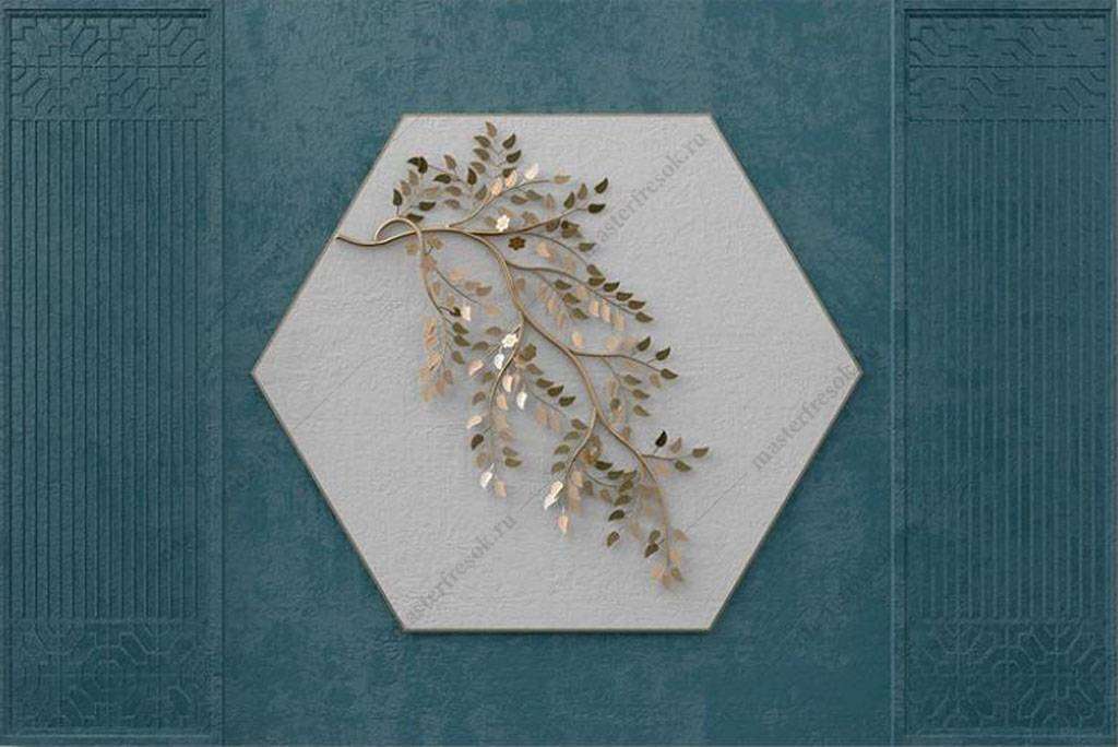 Фотообои в интерьере филигрань веточка элемент  16-070 фото