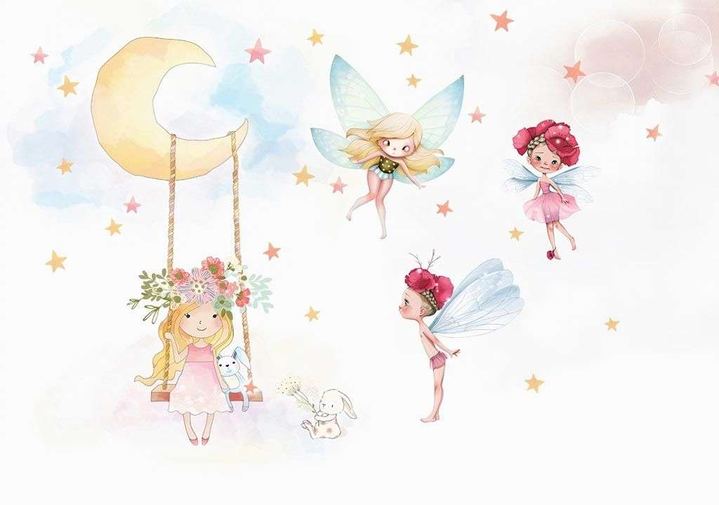 Фотообои в интерьере сказочные феи  14-093 фото