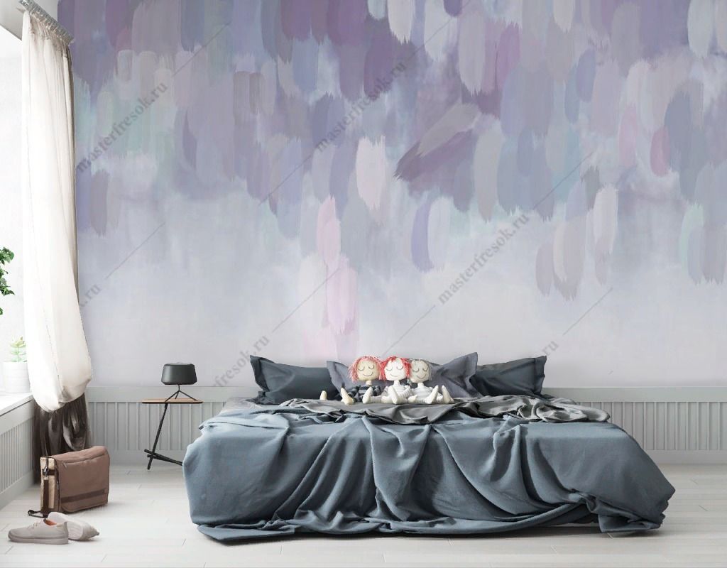 Фотообои Абстракция нежно-фиолетовый фон  9-1810