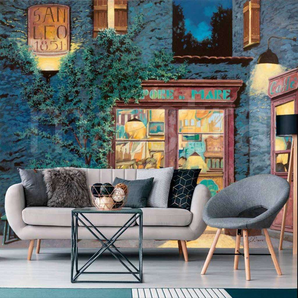 Фотообои Магазин теплым вечером  8-054