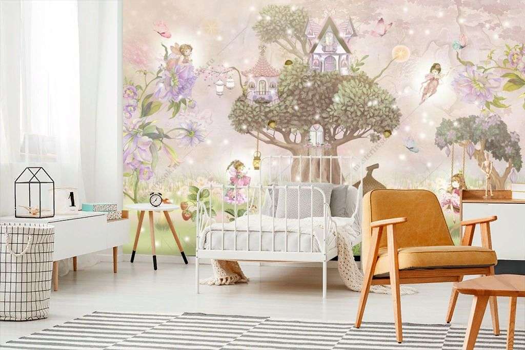 Фотообои в интерьере сказочное дерево  13-500 фото