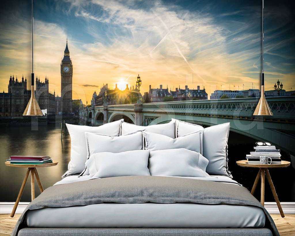 Фотообои в интерьере биг бен колоритный  9-556 фото