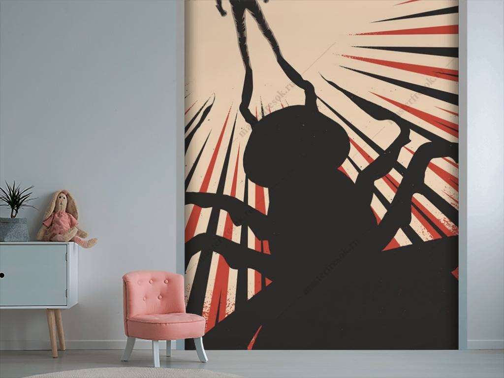 Фотообои в интерьере человек-муравей  12-1032 фото