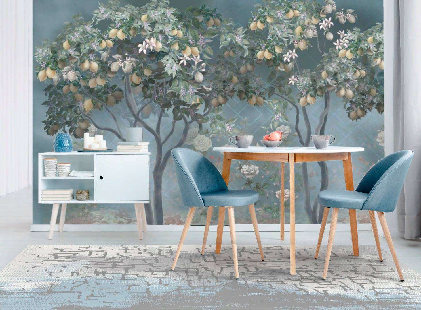 Фотообои в интерьере лимонное дерево  13-273 фото