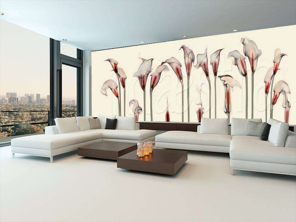 Фотообои Бесшовные обои на стену:  Каллы 3д. Артикул: 7-441  