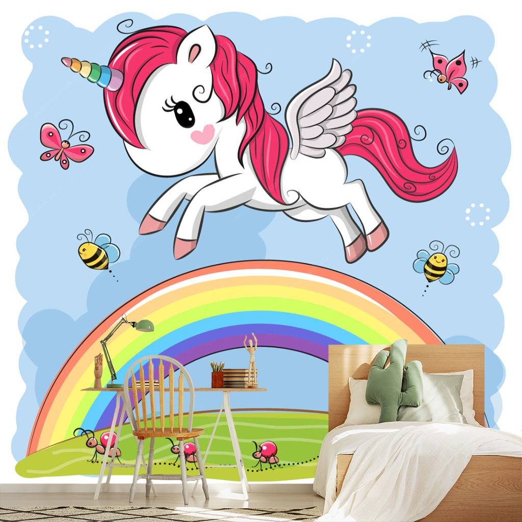 Фотообои Летающий единорог  12-605