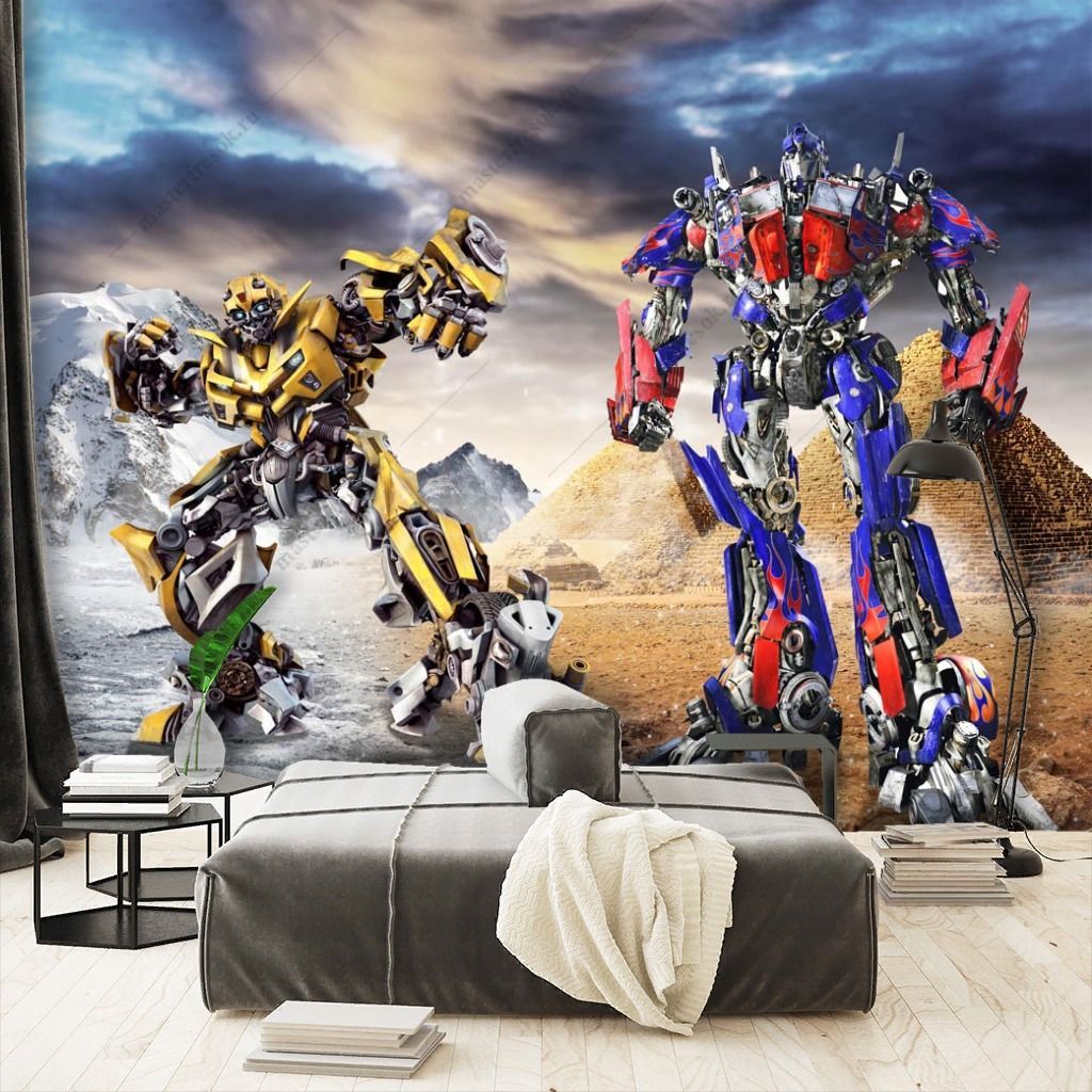 Фотообои Бамблби и оптимус прайм  14-239