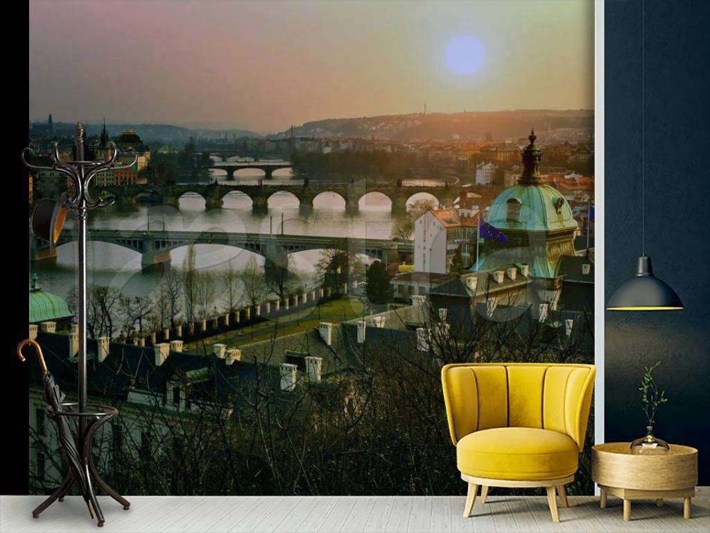 Фотообои Вечерняя Прага  4-212