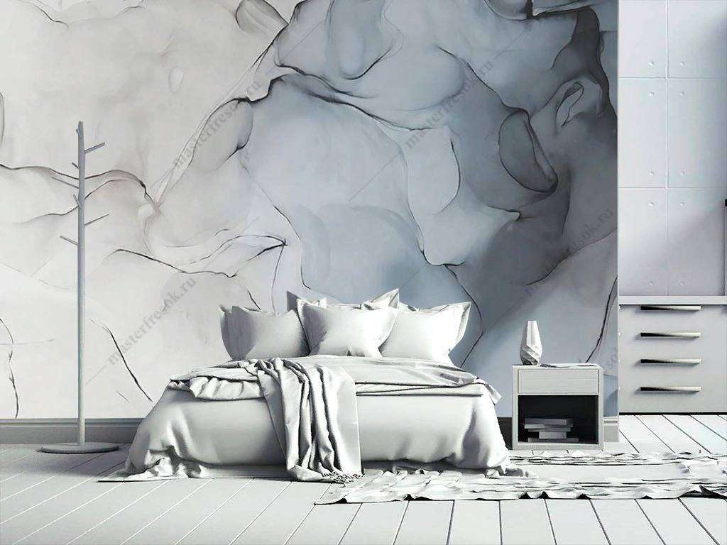 Фотообои в интерьере картина чернилами  14-115 фото