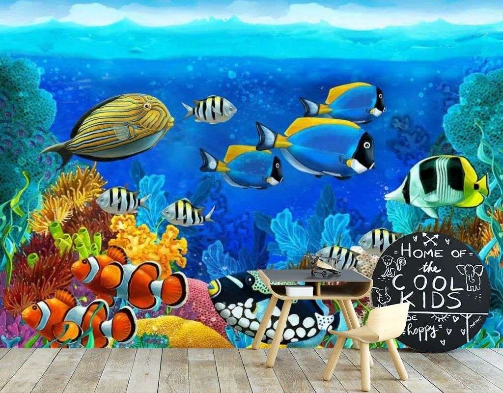 Фотообои в интерьере крансое море  17-2480 фото