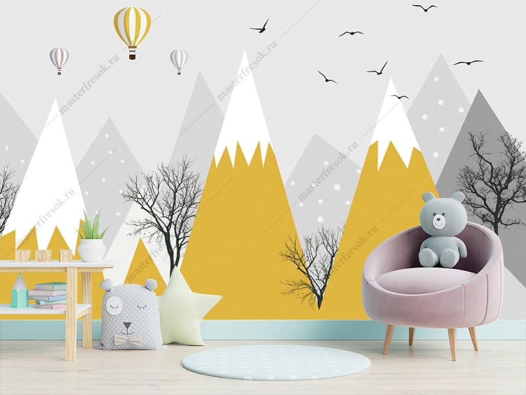 Фотообои Желтые пики  14-188