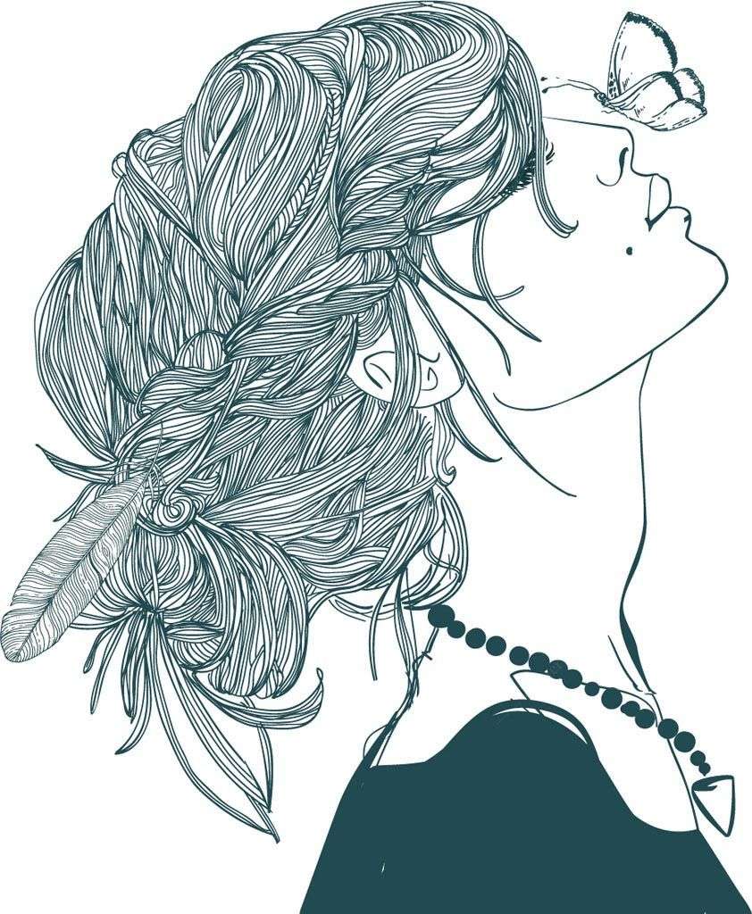 Фотообои в интерьере девушка арт  12-639 фото