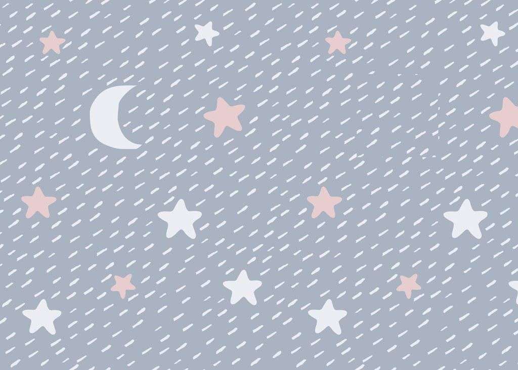 Фотообои в интерьере звезды и месяц  12-764 фото