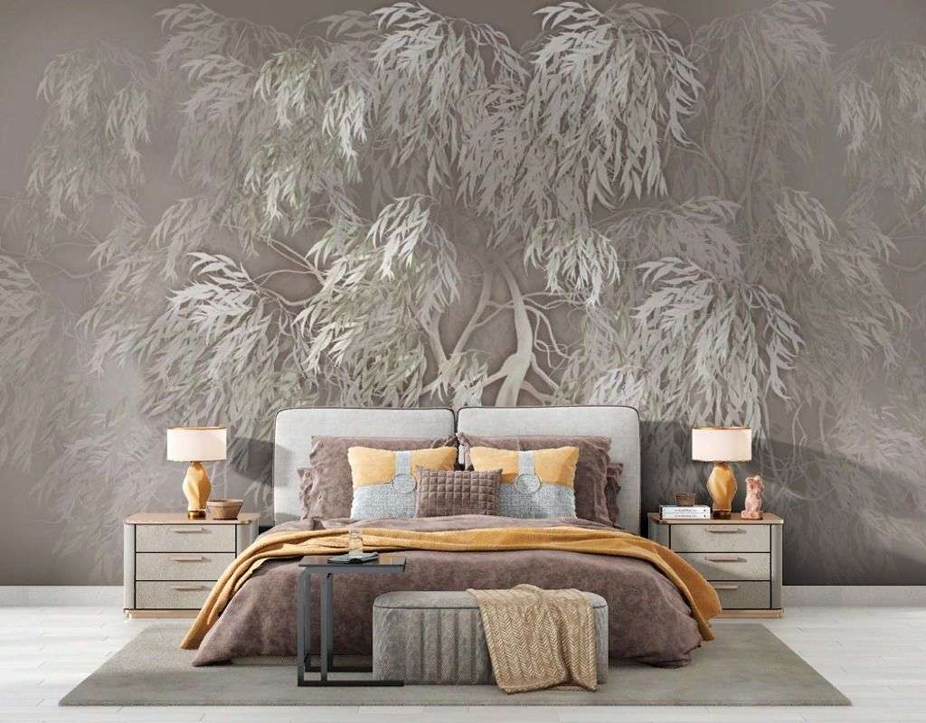 Фотообои в интерьере плакучая ивушка  13-488 фото