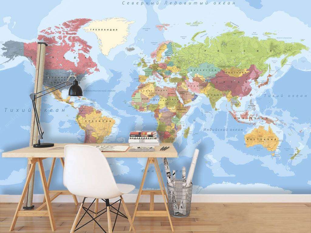 Фотообои в интерьере атлас  12-624 фото