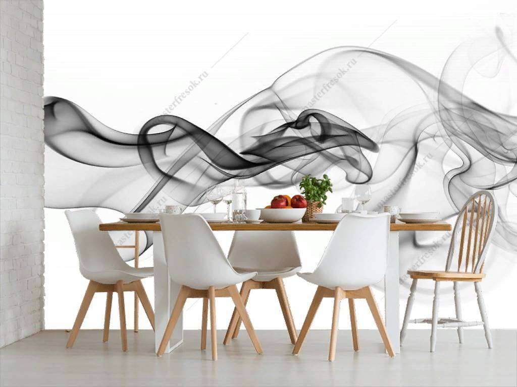 Фотообои в интерьере дым  9-1217 фото