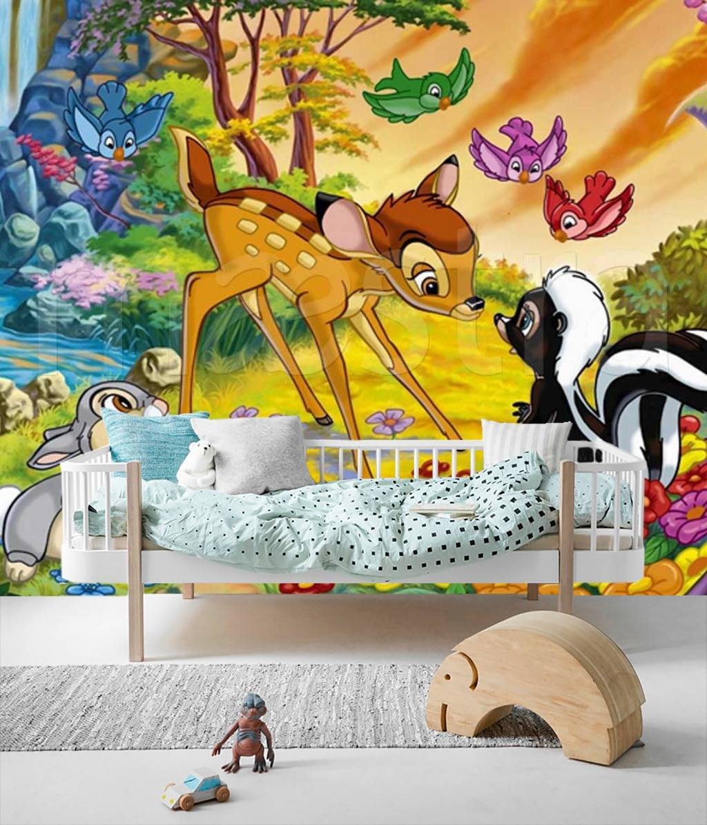 Фотообои Олененок бемби с друзьями  12-261