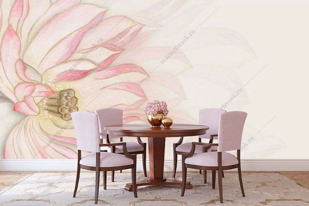 Фотообои в интерьере лотос  15-901 фото