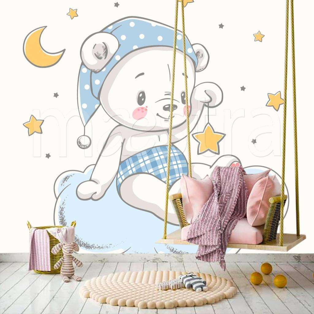 Фотообои Мишка на облачке  12-476