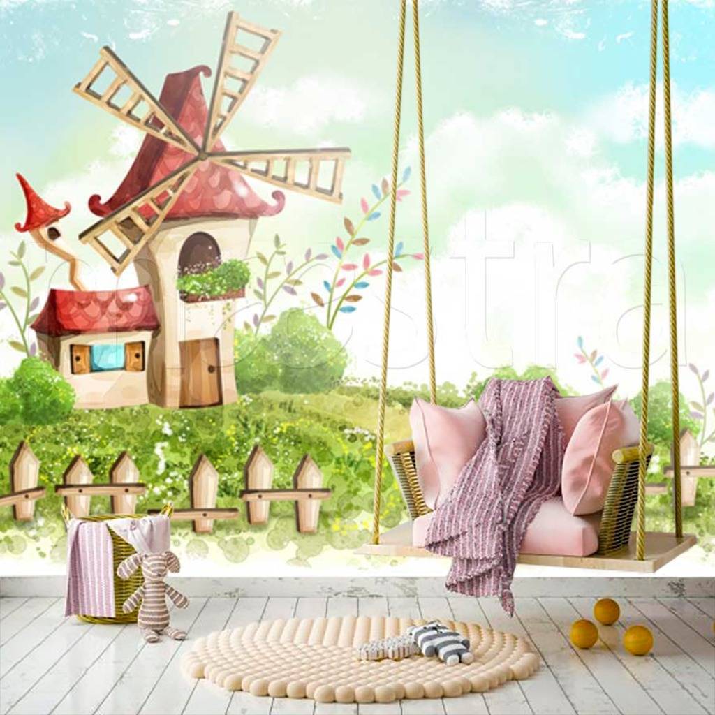 Фотообои Ветряная мельница  12-304