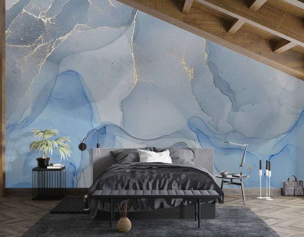 Фотообои в интерьере fluid art 13  9-1951 фото