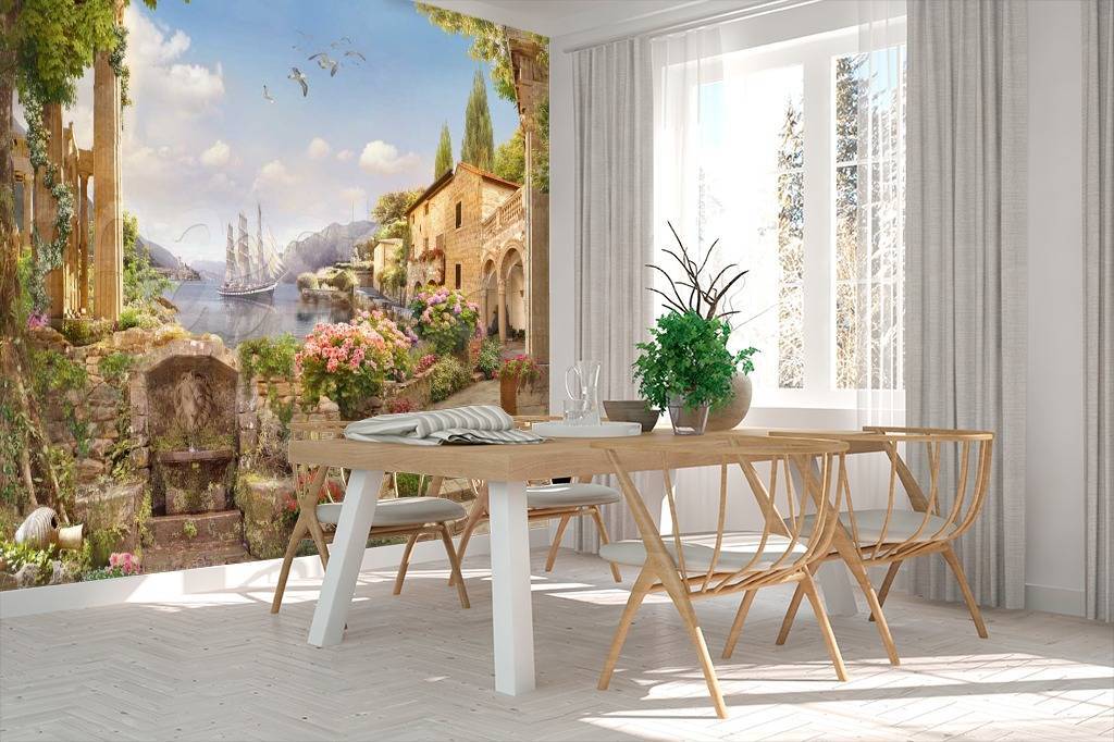 Фотообои Набережная античного города  11-067