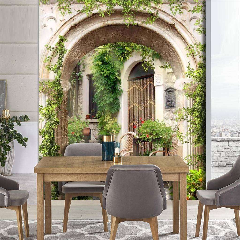 Фотообои в интерьере дворик итальянский  17-0043 фото