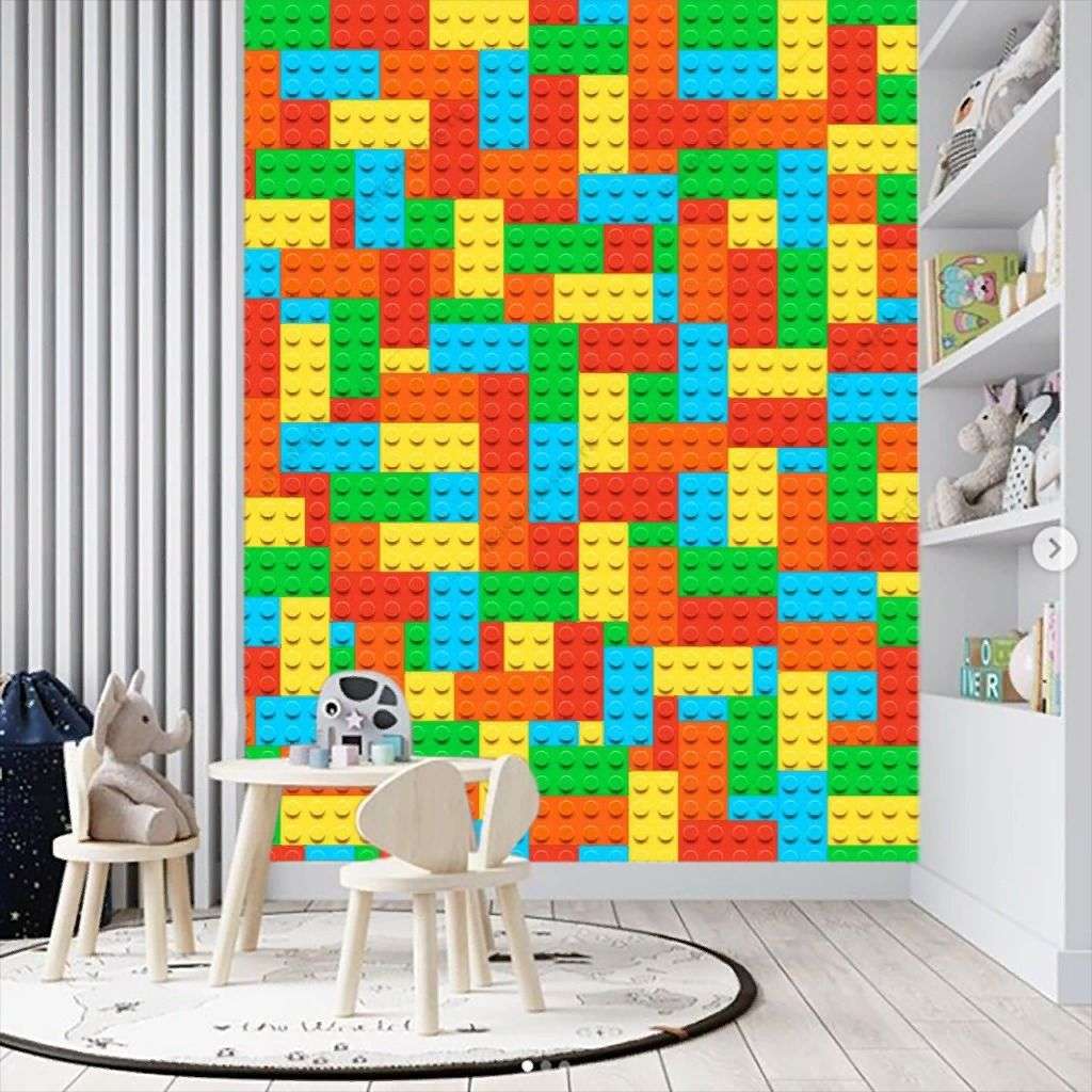 Фотообои в интерьере кирпичики лего  12-1355 фото