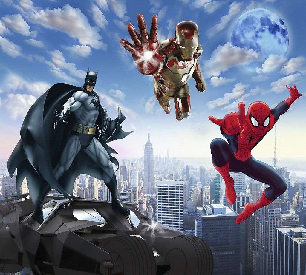 Фотообои в интерьере супергерои комиксов  14-321 фото