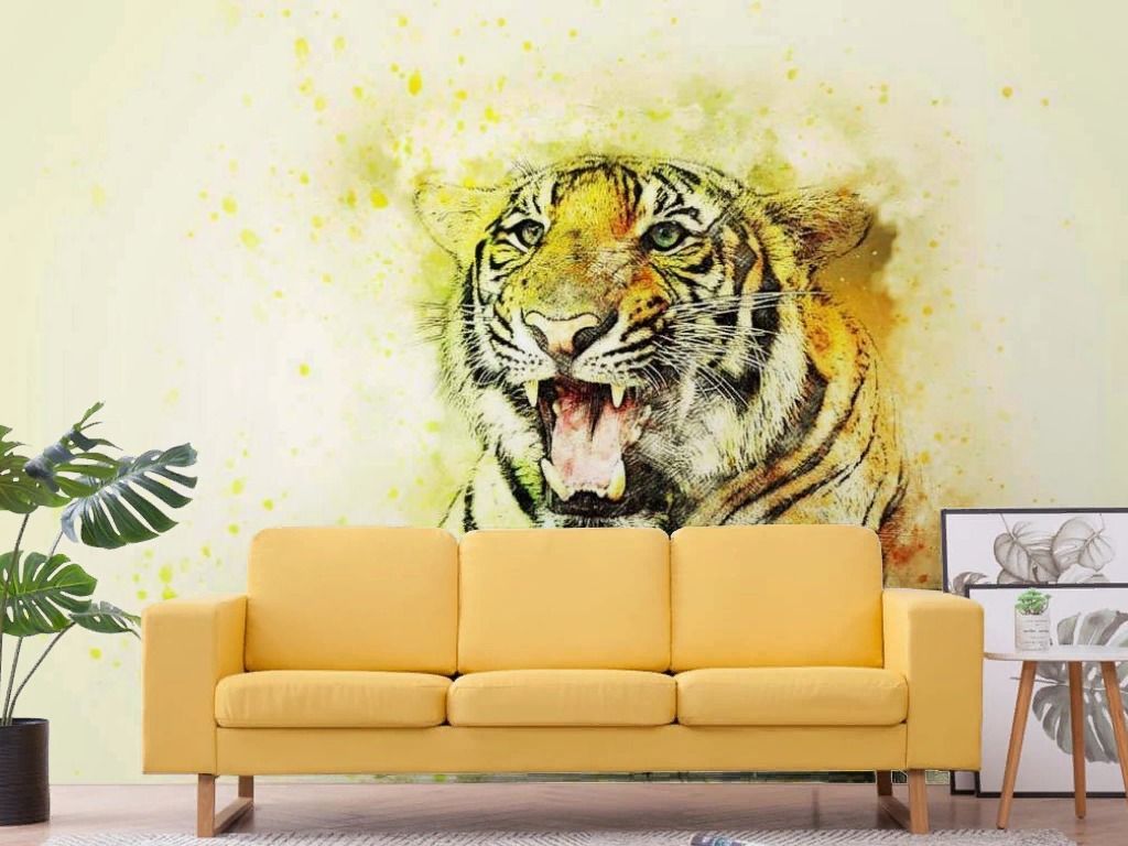 Фотообои Молодой тигр  17-4368