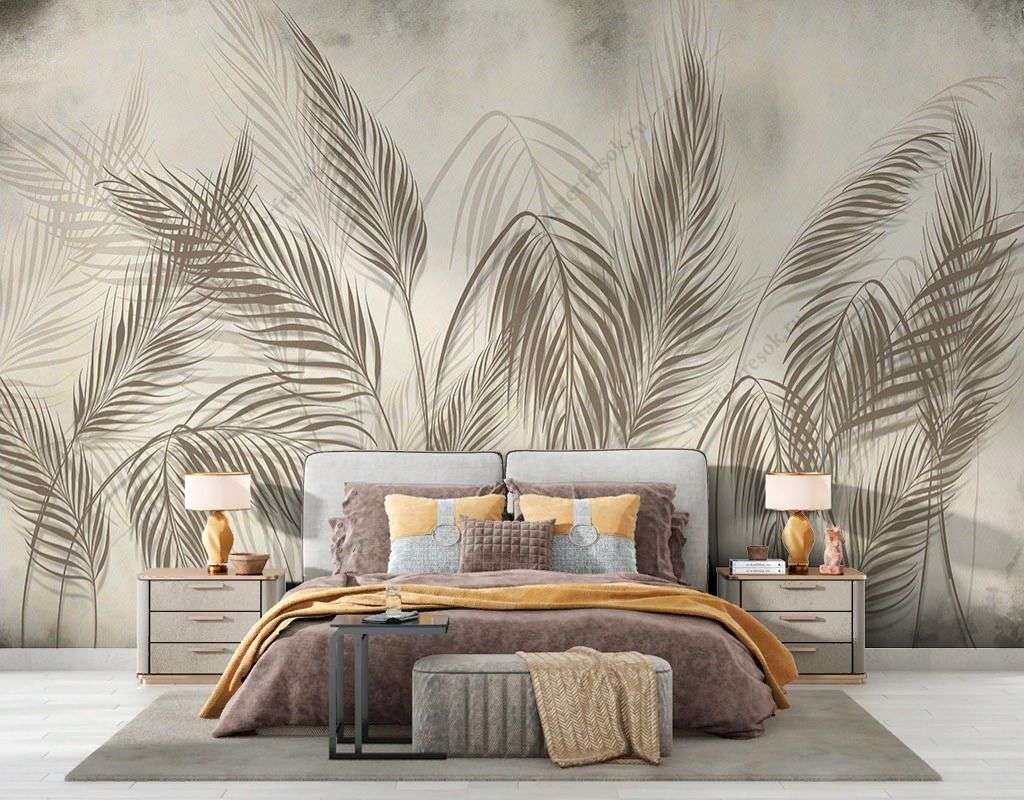 Фотообои в интерьере одинокие ветви  9-1718 фото