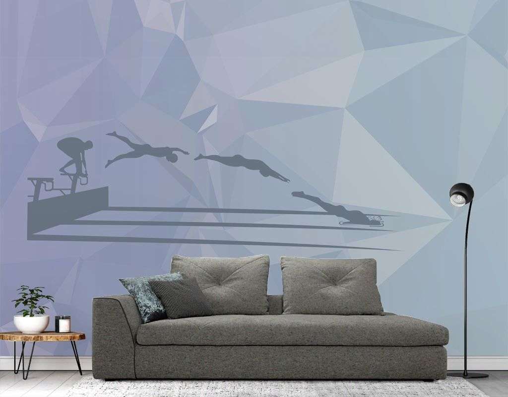 Фотообои в интерьере плавание  9-2079 фото