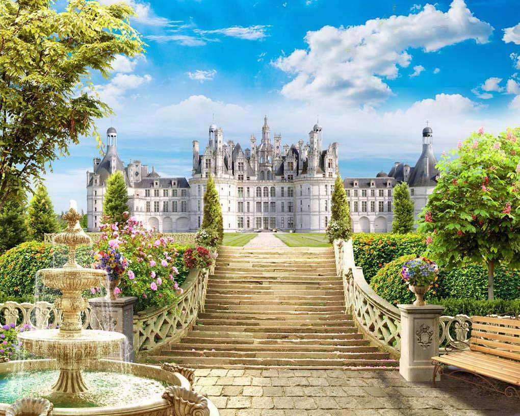 Фотообои в интерьере лестница к замку  17-0019 фото