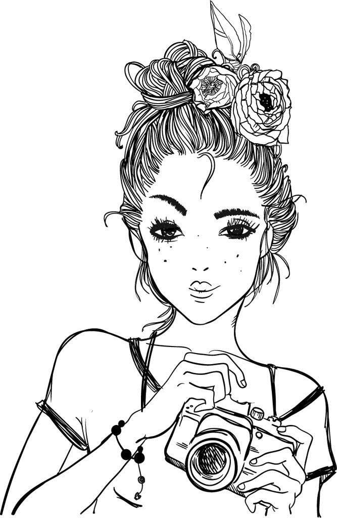 Фотообои в интерьере девушка-фотограф  12-630 фото