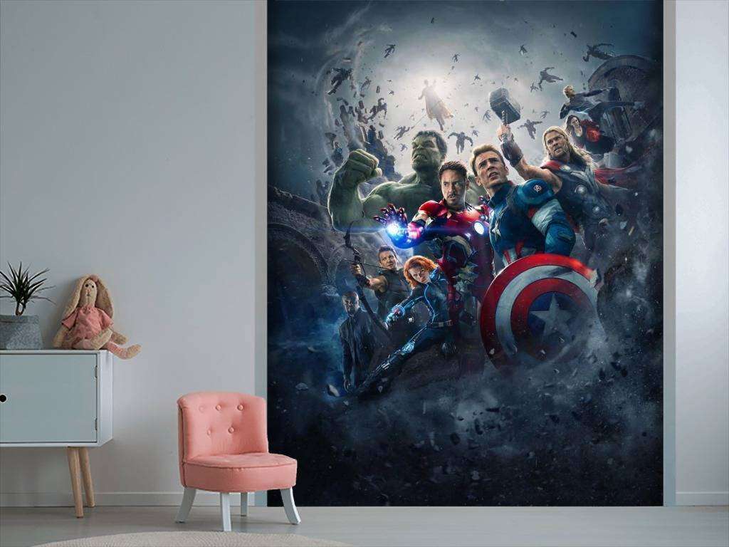 Фотообои в интерьере мстители: эра альтрона  12-1046 фото