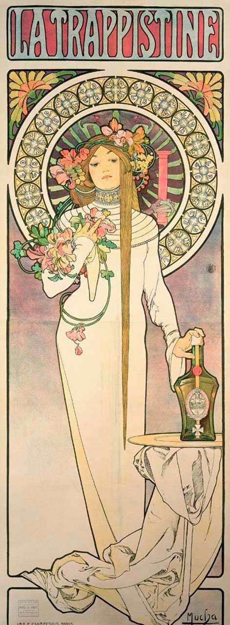 Фотообои в интерьере альфонс мариа муха - театральная афиша  8-223 фото