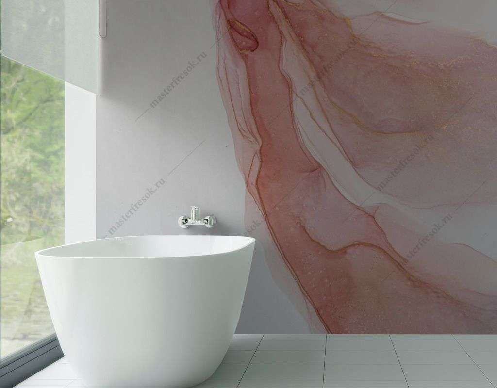 Фотообои в интерьере акварельная абстракция  9-1570 фото