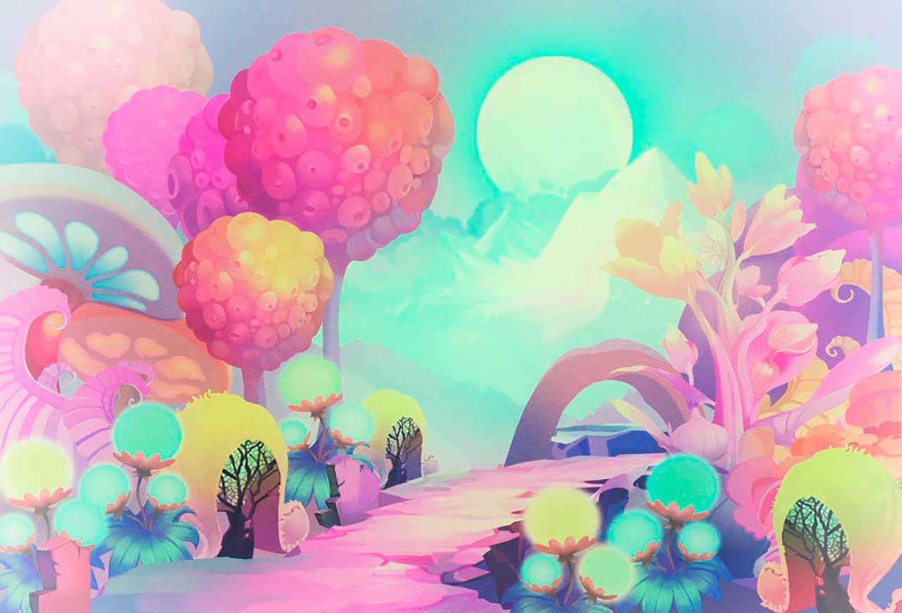 Фотообои в интерьере волшебная страна  9-163 фото