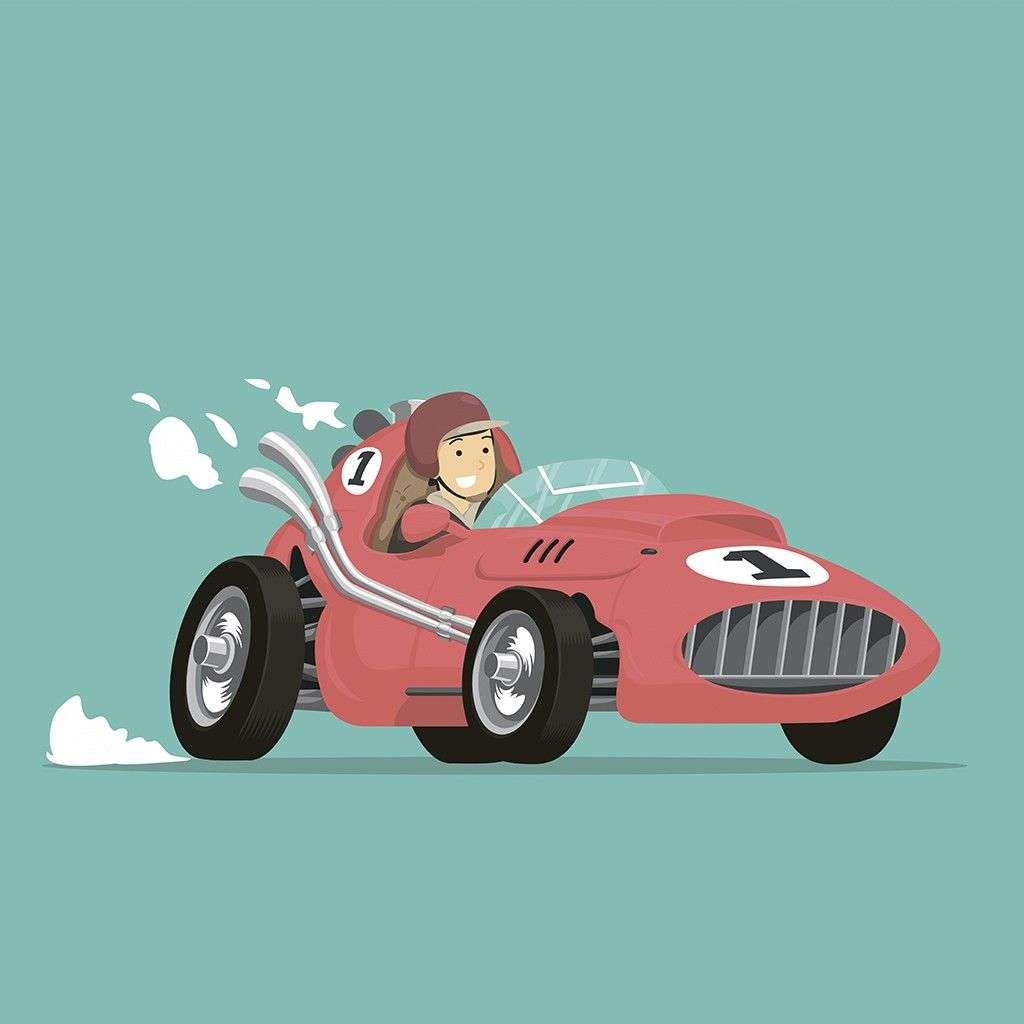 Фотообои в интерьере гоночная машина  14-388 фото