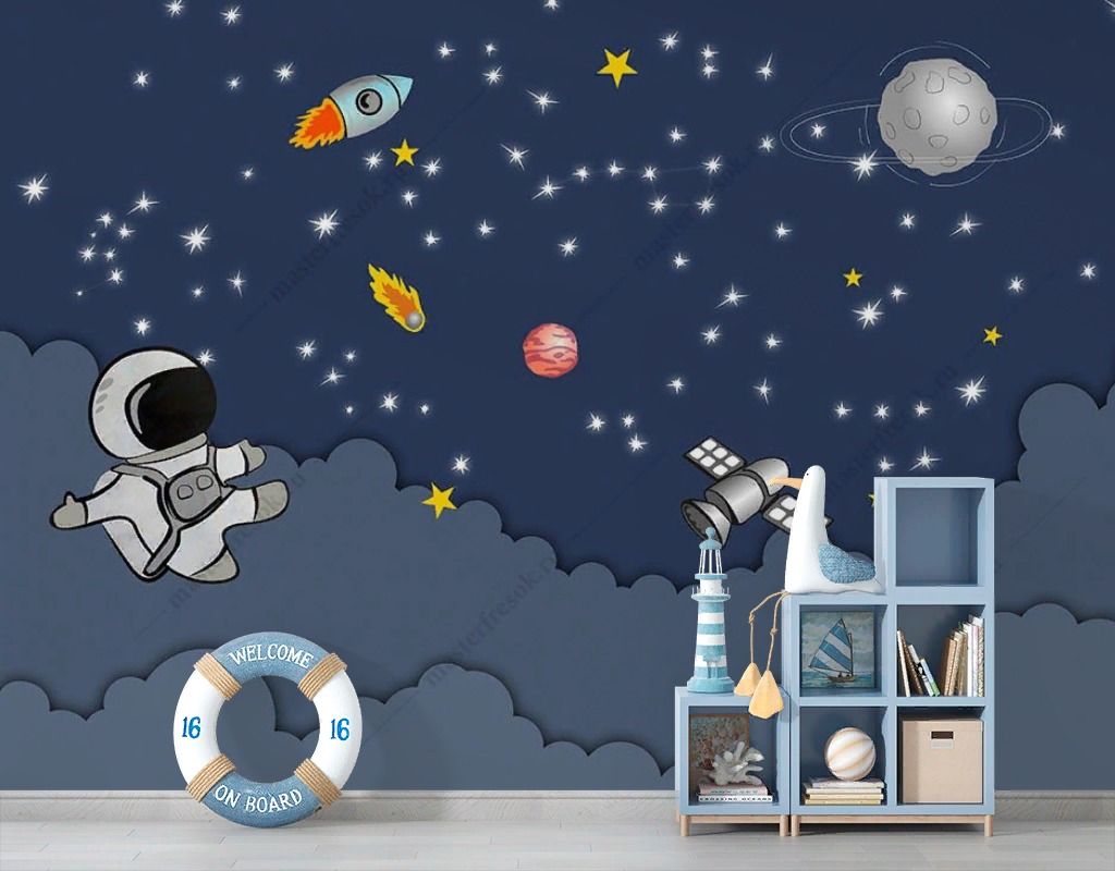 Фотообои Космический десант  14-638