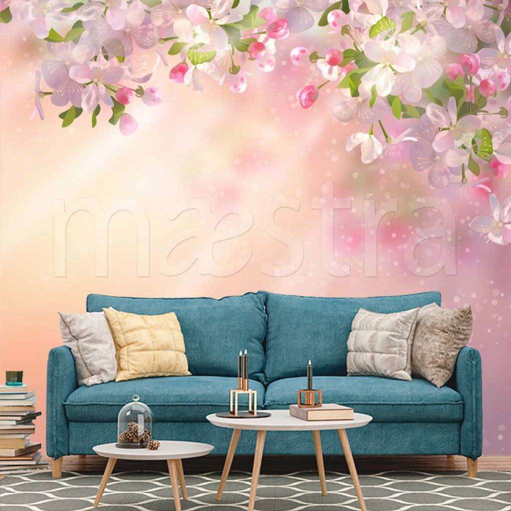 Фотообои Розовая цветущая сакура  10-117