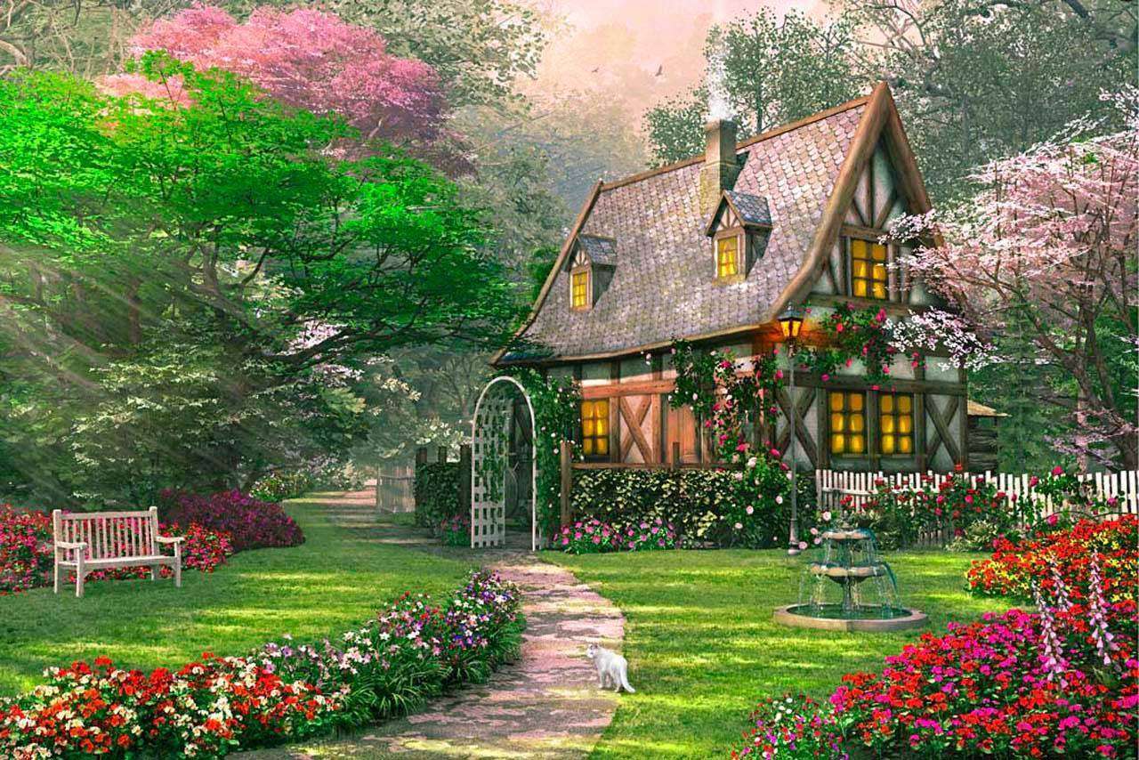 Фотообои в интерьере тропинка к дому  8-128 фото