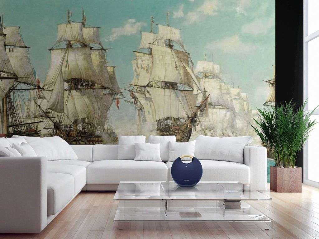 Фотообои в интерьере трафальгарская битва  17-2034 фото