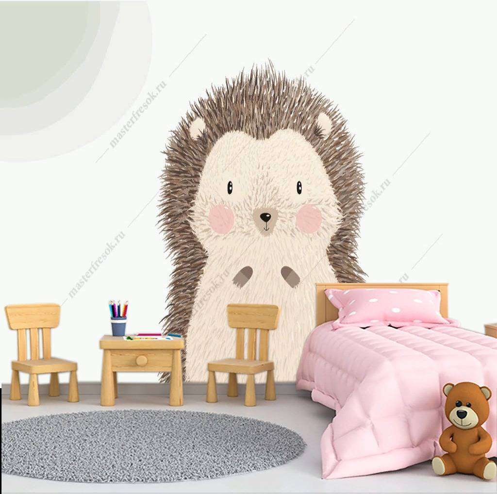 Фотообои в интерьере ежик  12-877 фото