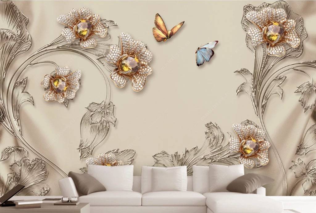 Фотообои Цветы из бисера  15-797